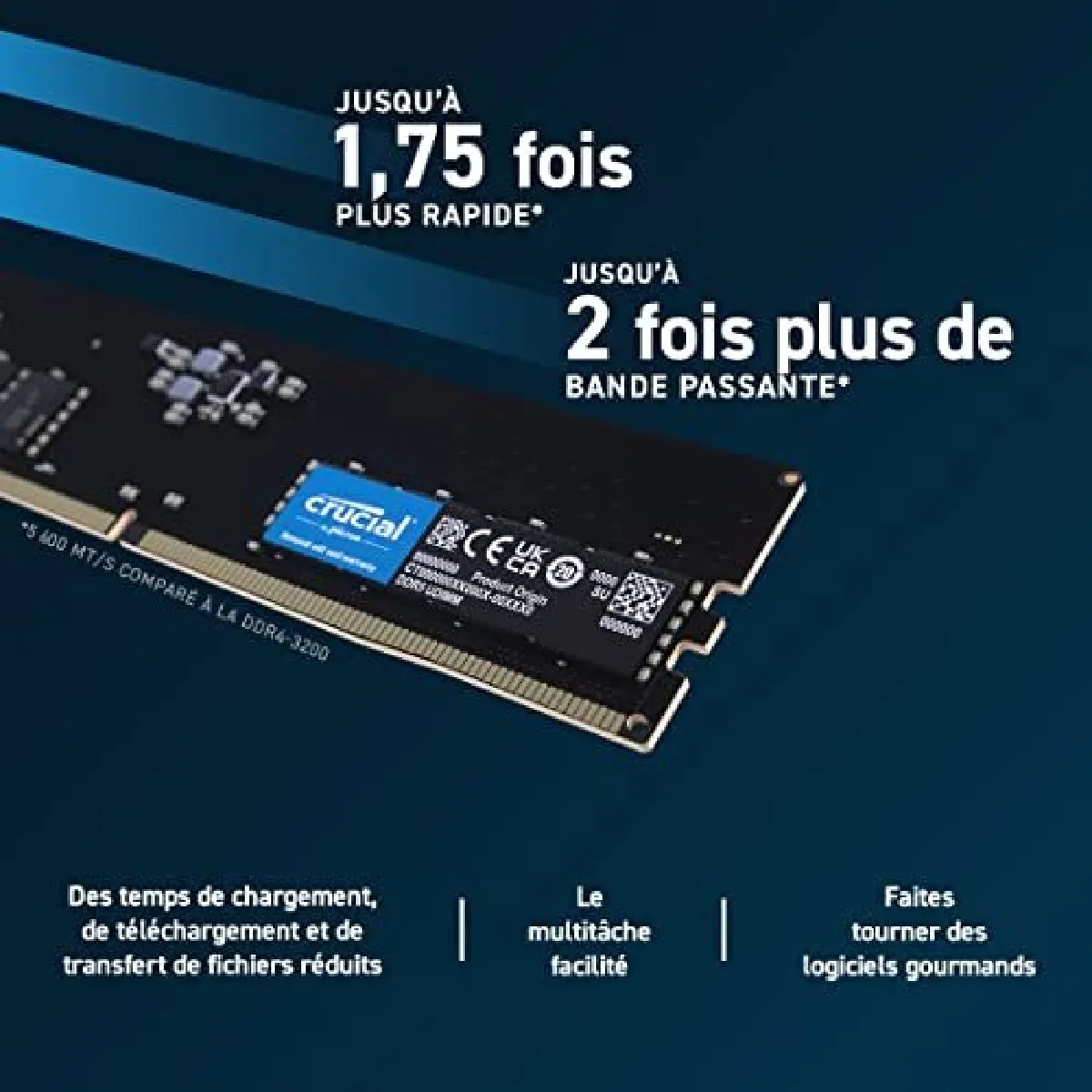 Eurovideo Vg Crucial 96Go DDR5