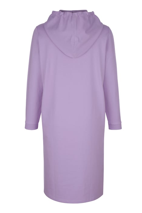 Midi-Sweatkleid, Kapuze, Langarm