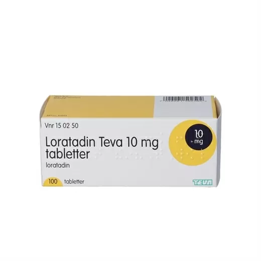 Loratadin Teva 10 mg - 100 tabletter