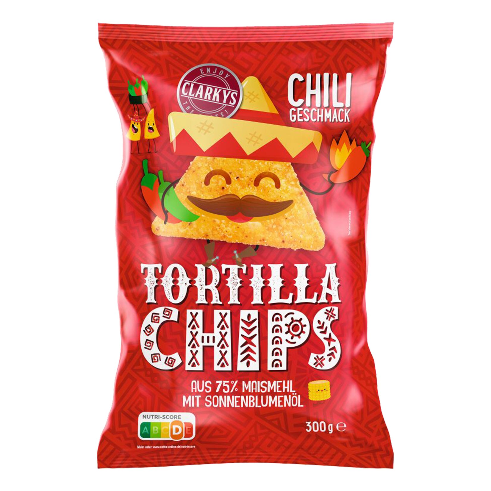 Clarkys Tortilla Chips 300 g, verschiedene Sorten, 15er Pack