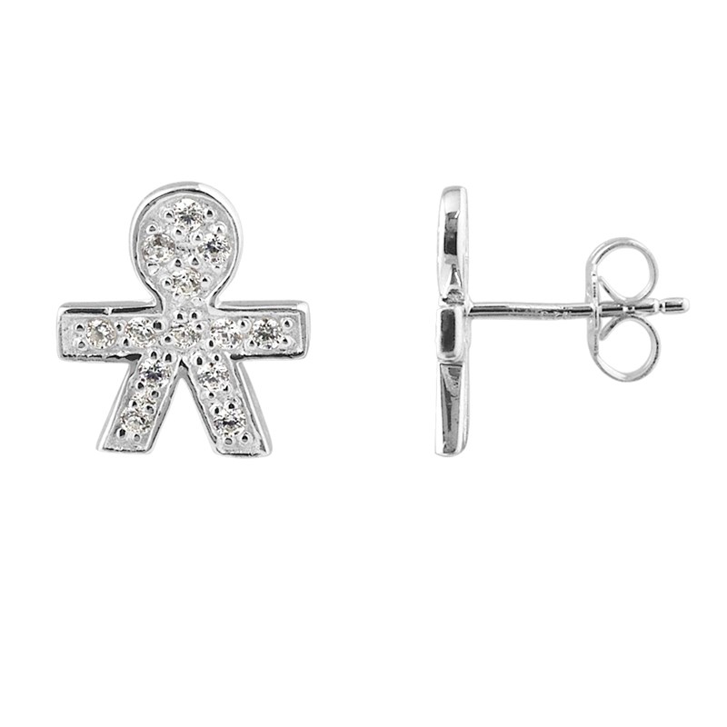 Boucles d'Oreilles GARCON - Argent 925