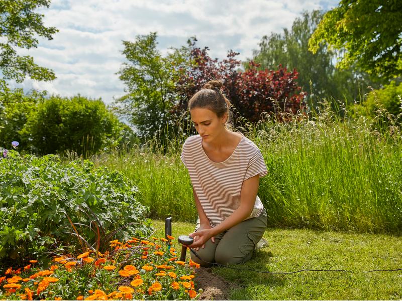 GARDENA Bodenfeuchtesensor batteriebetrieben Automatische wassersparende Bewässerung