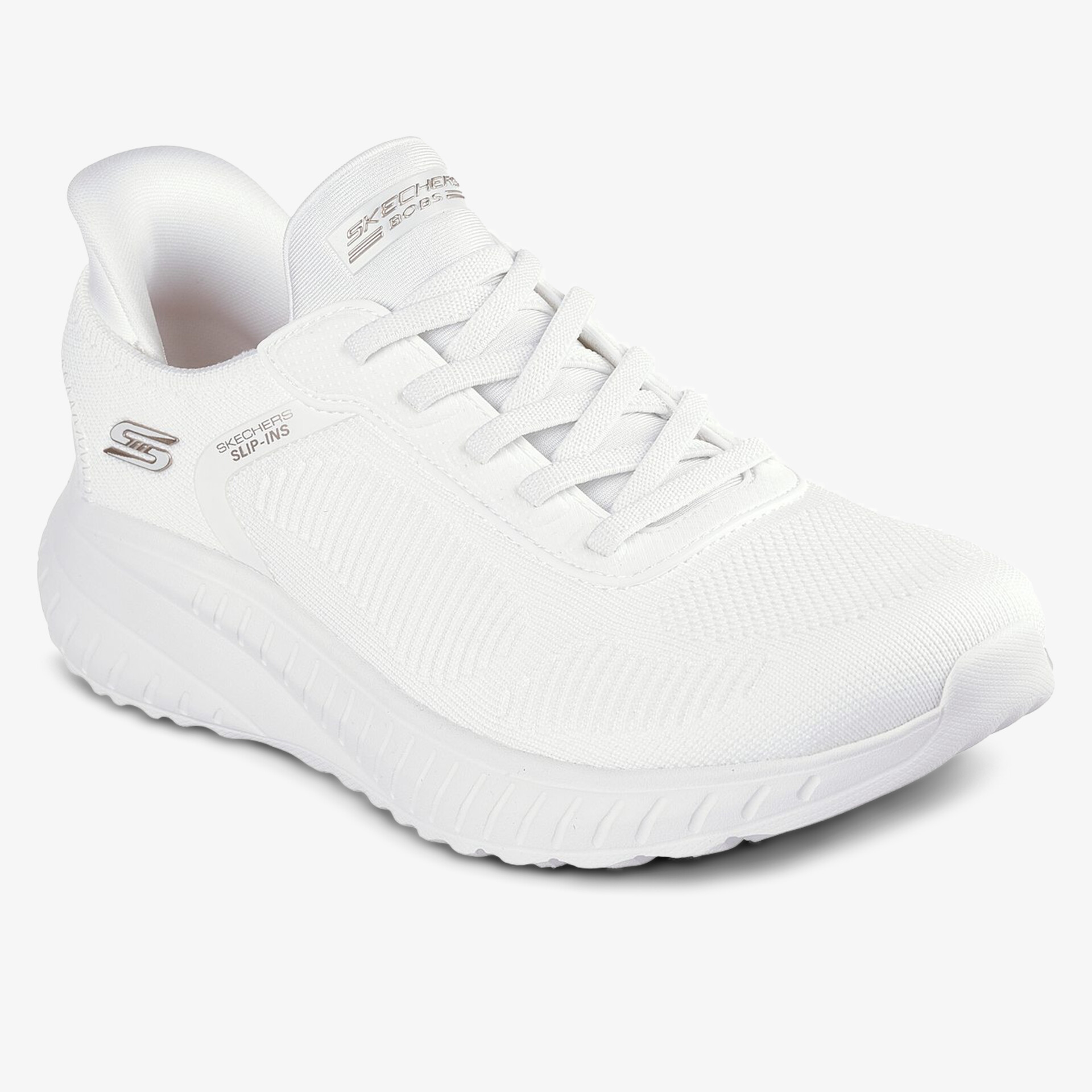 SKECHERS BOBS Sport Squad Chaos Slip Ins Damen Slip On weiß