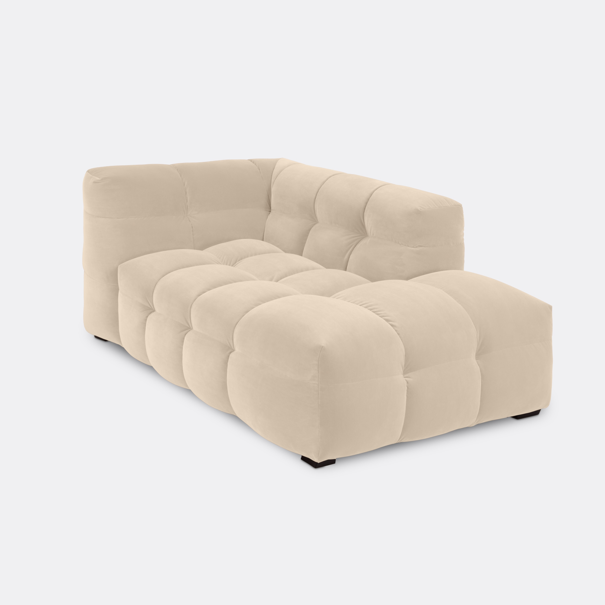 Chaise longue Fat Joe royal linen rechts