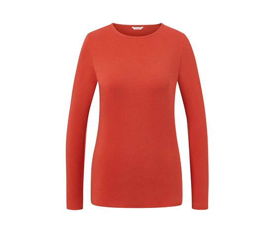 Langarmshirt, orange