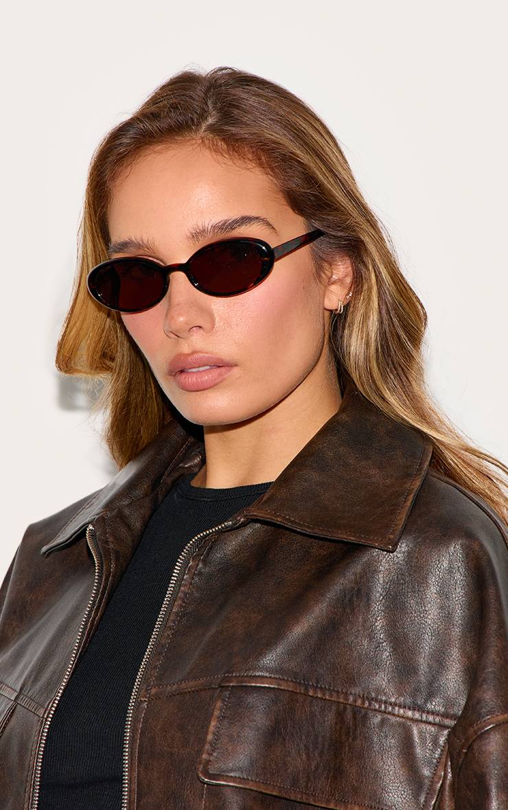 Taupe Petites Lunettes De Soleil Ovales