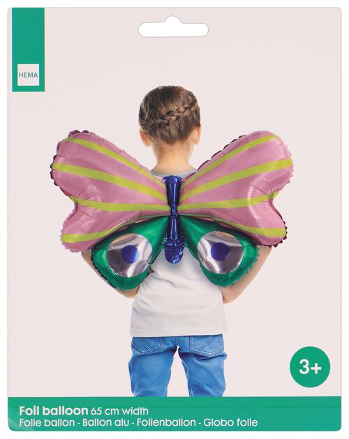 ballon alu 65cm de large - déguisement papillon