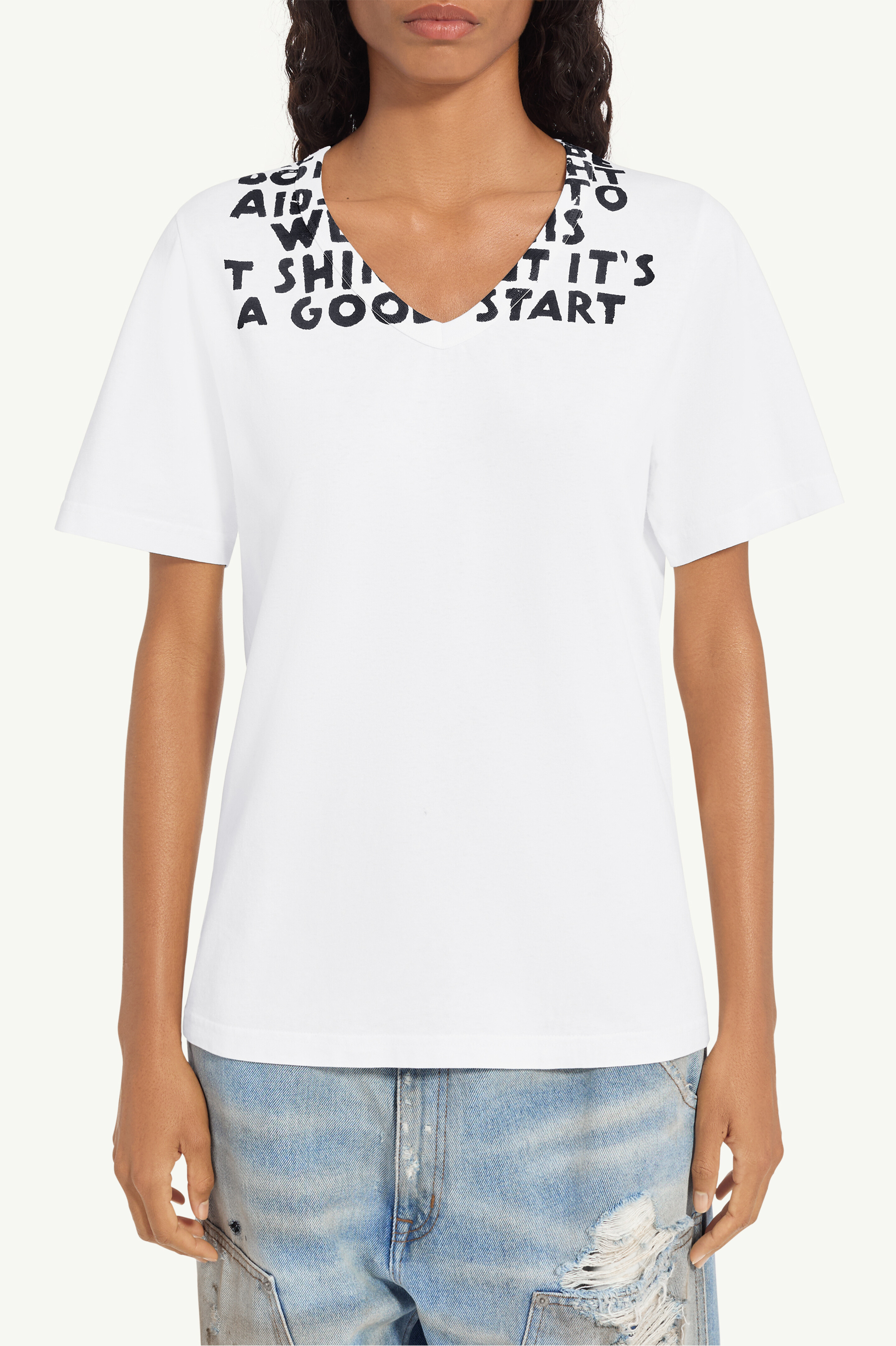 T-shirt col en V SIDA