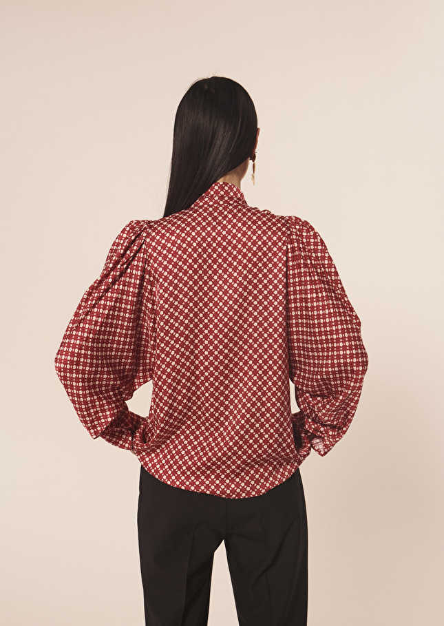 Chemise Candyrouge imprimée fleuri en satin