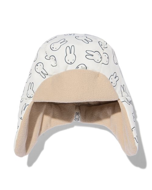 bonnet aviateur bébé Miffy  blanc