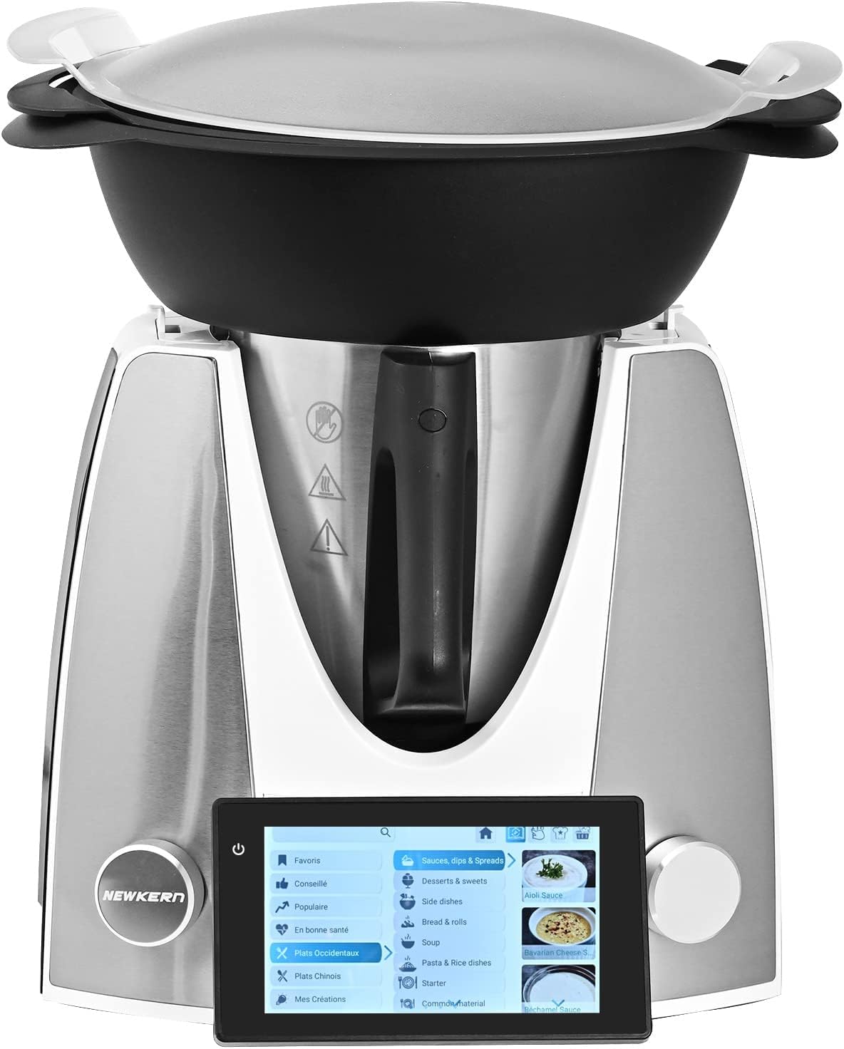 KE-7001 PRO, Mixer, Küchenmaschinen, Multifunktionaler Küchenroboter mit geführten Rezepten, 12 Spezial-Kochfunktionen, 4L, 7 Zoll Touchscreen Display
