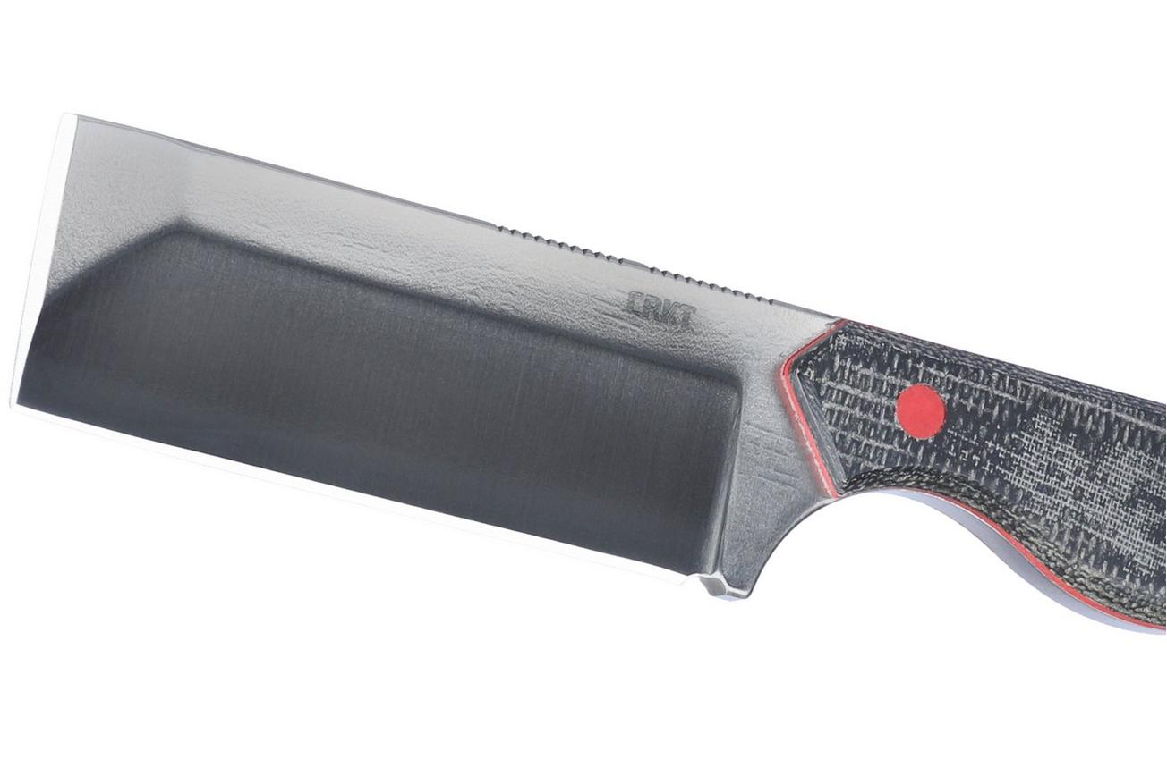 CRKT Razel 4037 Red G10, Black Micarta vaststaand mes, Jon Graham design