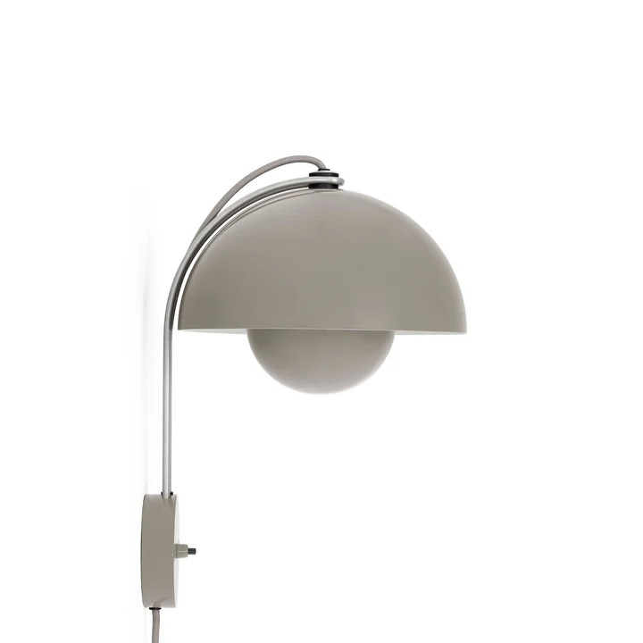 &Tradition - Flowerpot Wandleuchte VP8, grau beige