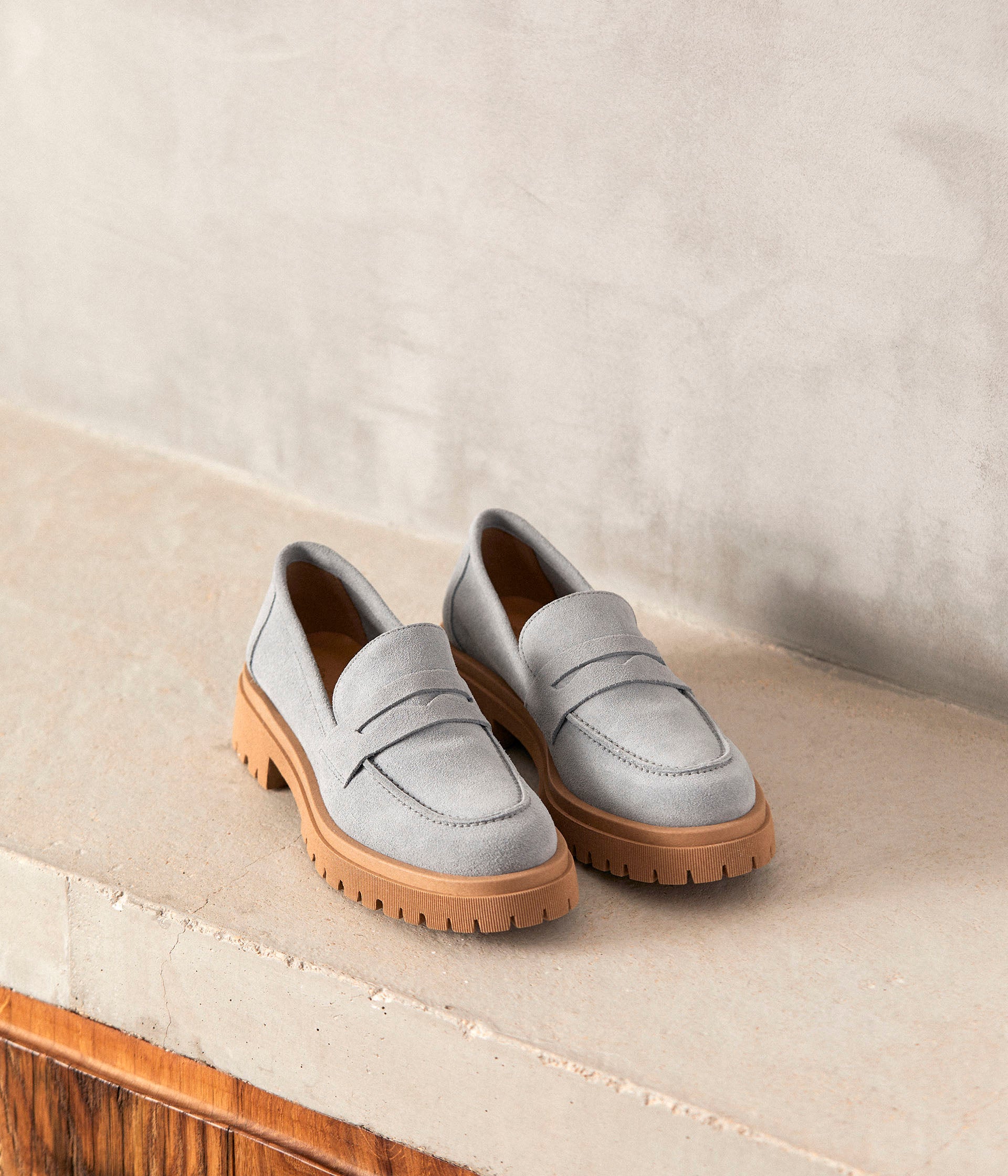 Mocassins cuir velours Pharell