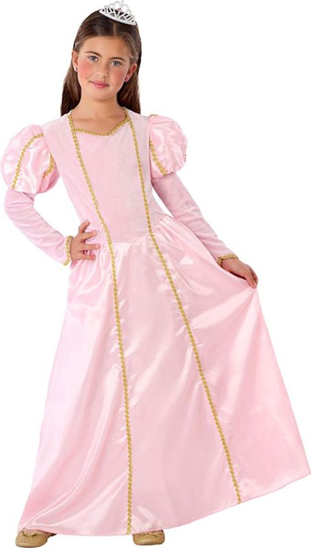 Atosa - Prinsessen Verkleed Jurk - Roze - Luxe Prinsessenjurk