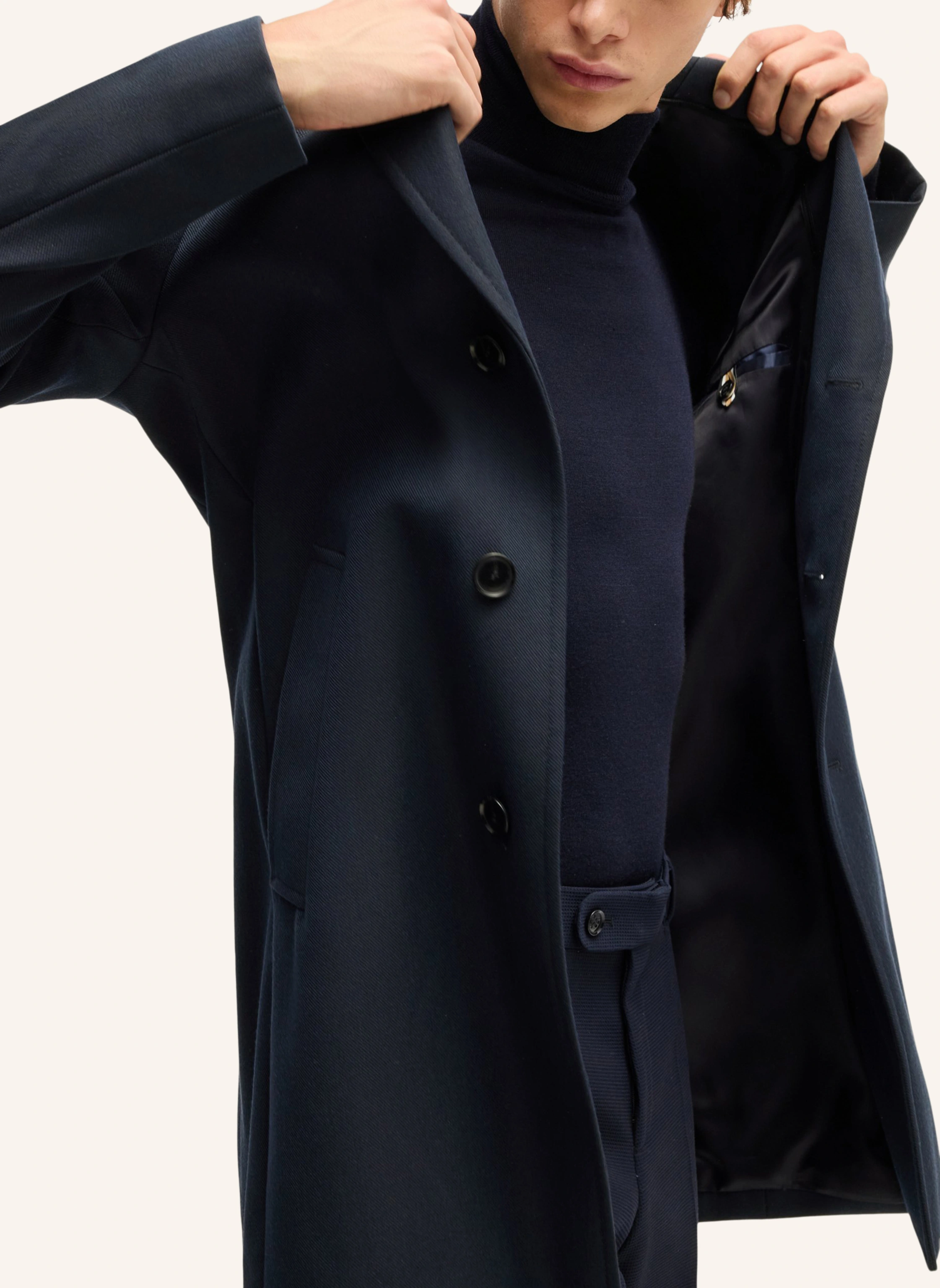 BOSS Klassischer Mantel H-HYDE-BIB-234 Slim Fit