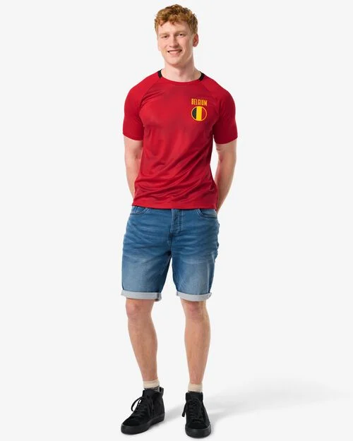 t-shirt de sport adultes Belgique rouge