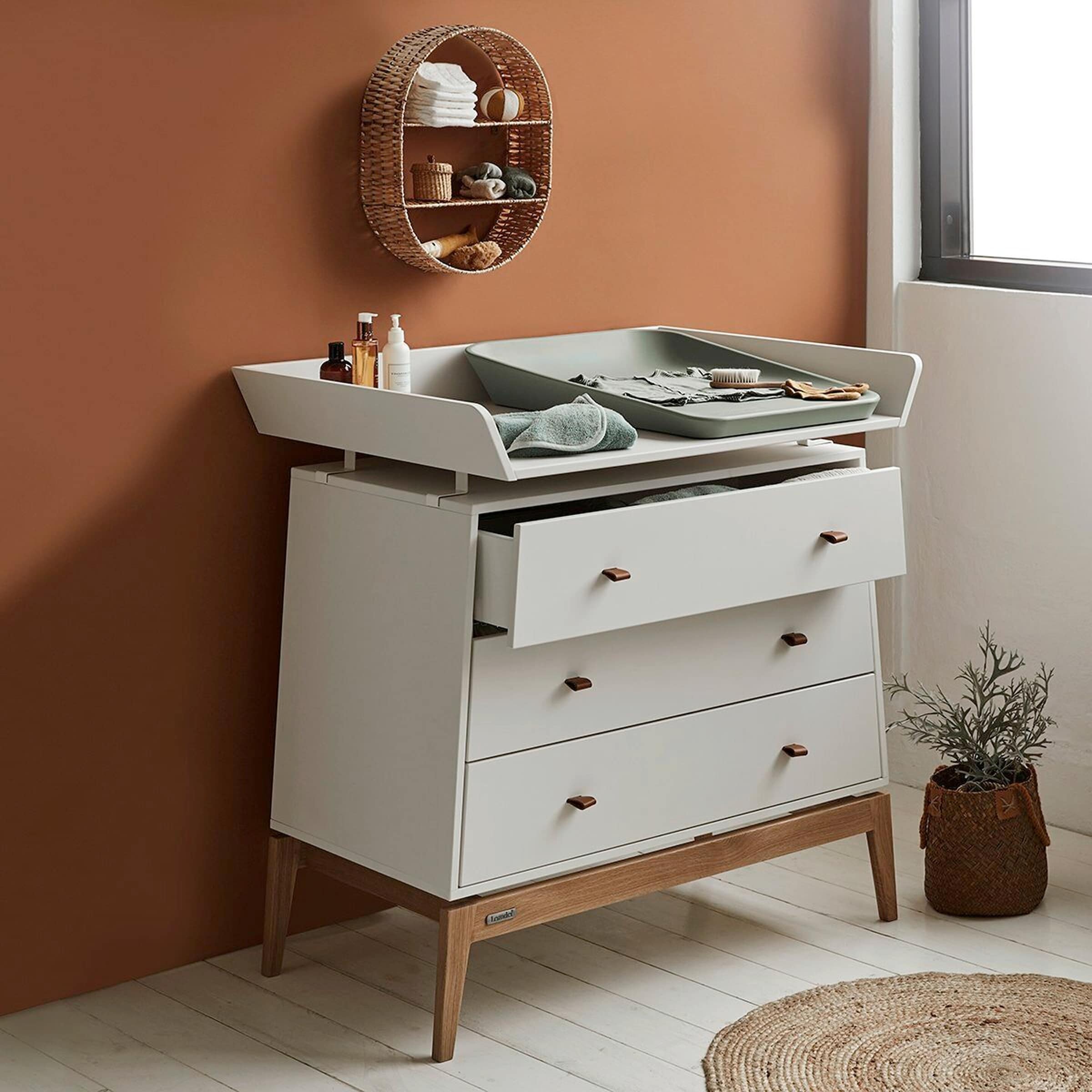Leander Wickelauflage Matty 50x70 cm sage green