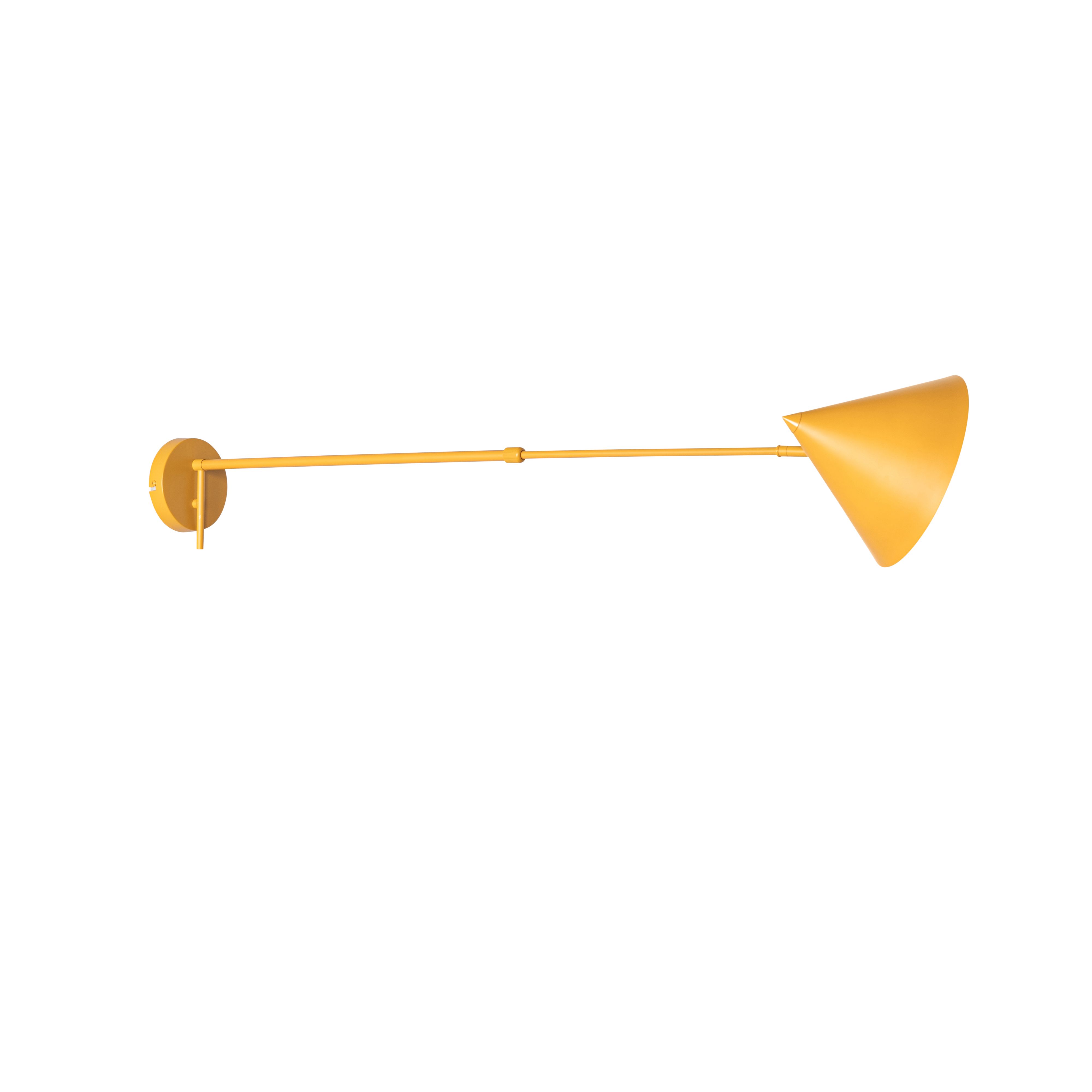 Design wandlamp geel verstelbaar - Triangolo