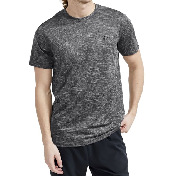 T-shirt running CRAFT ADV ESSENCE MELANGE SS TEE M BLACK MELANGE