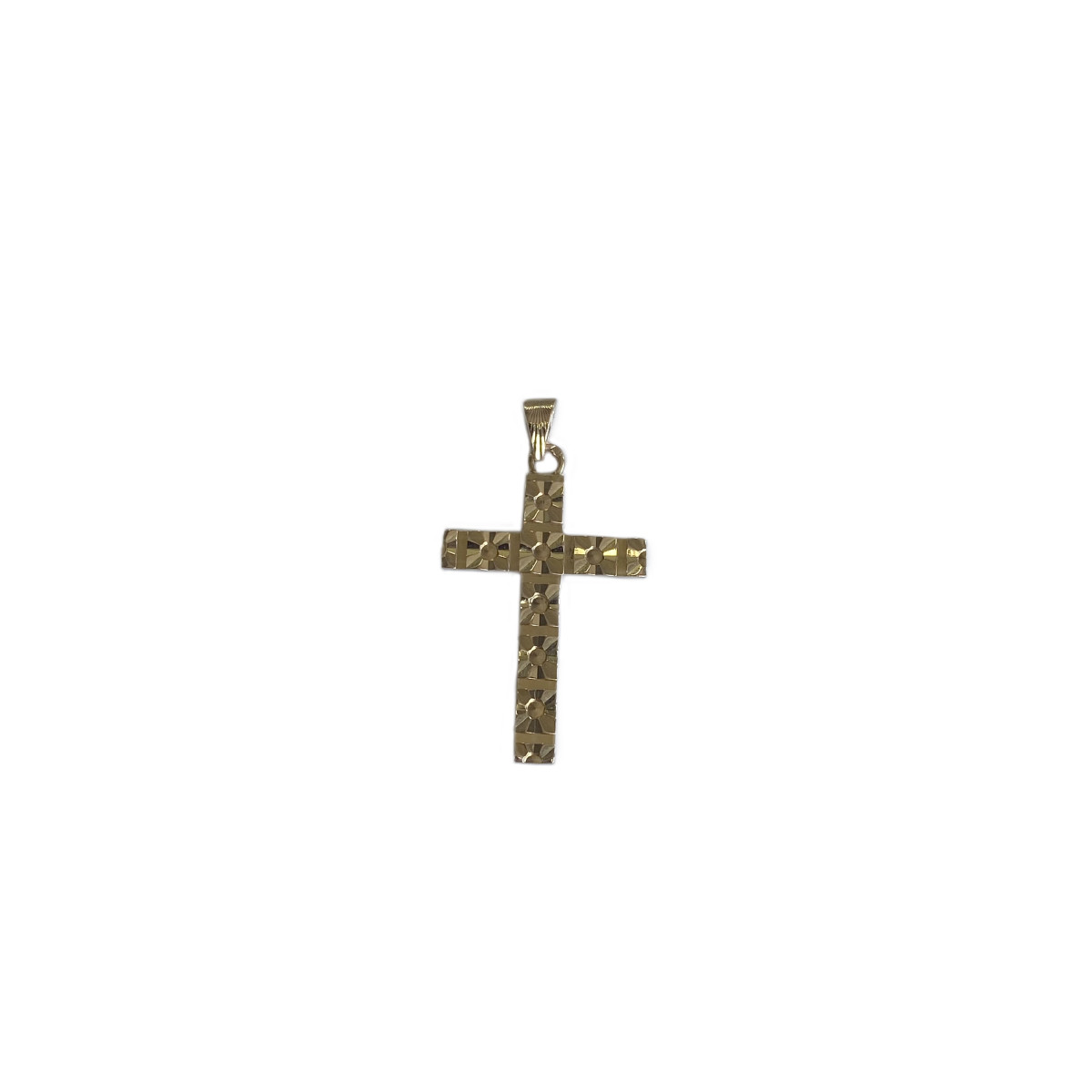 Pendentif croix d'occasion or 750 jaune