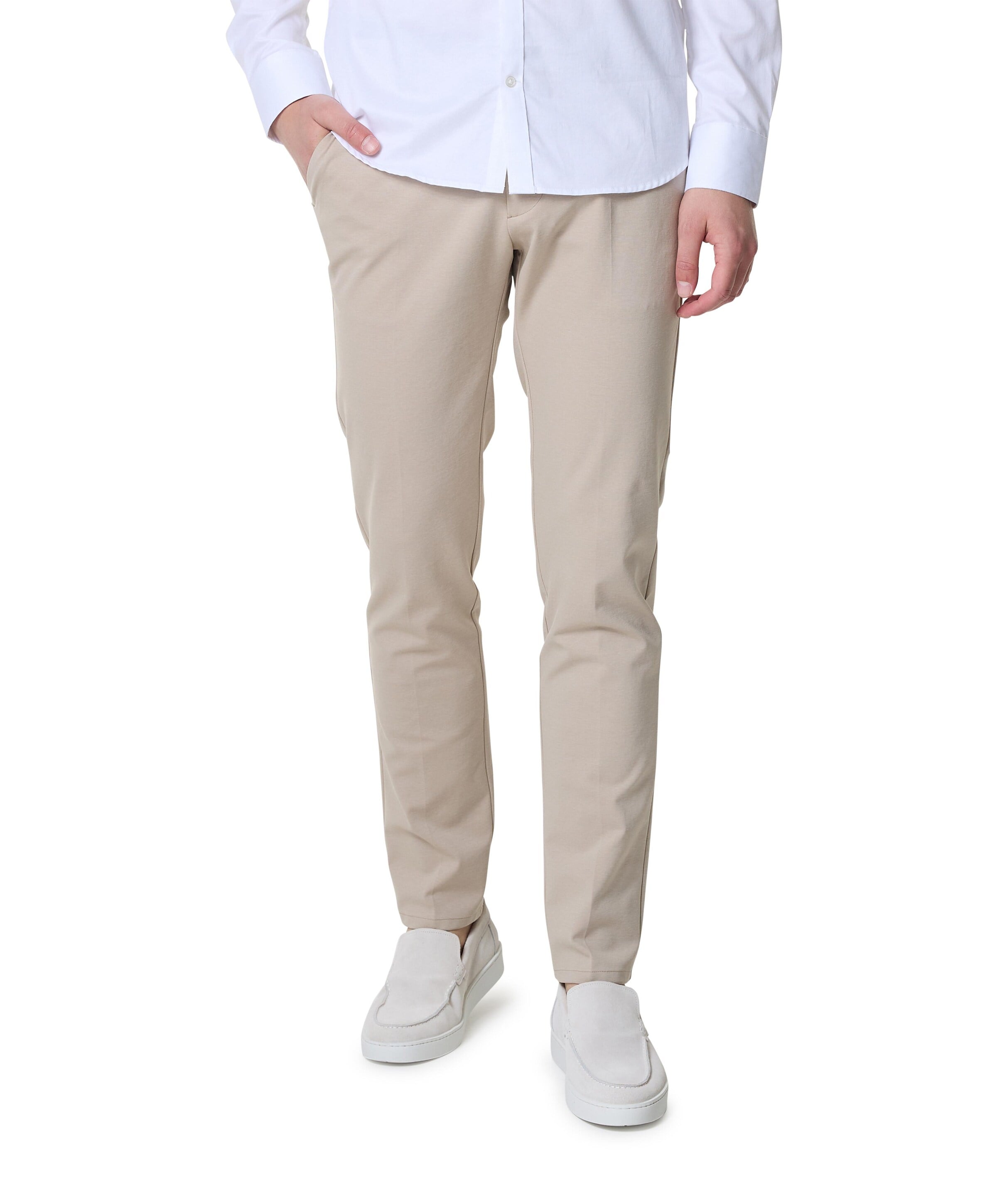 Berwich Morello elax heren pantalon beige