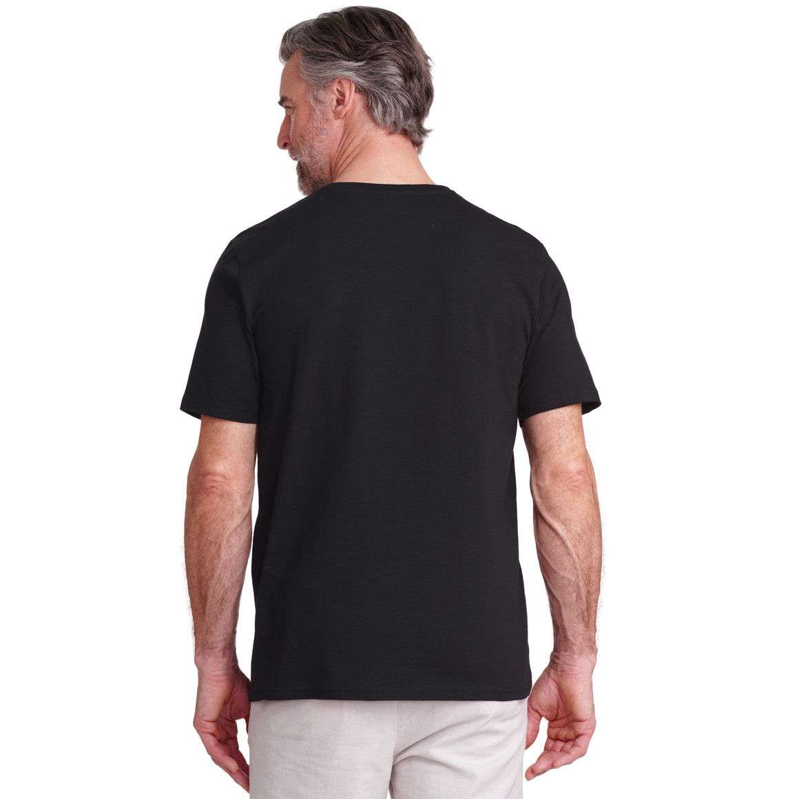 VanVaan Herren T-Shirt mit Rundhalsausschnitt schwarz
