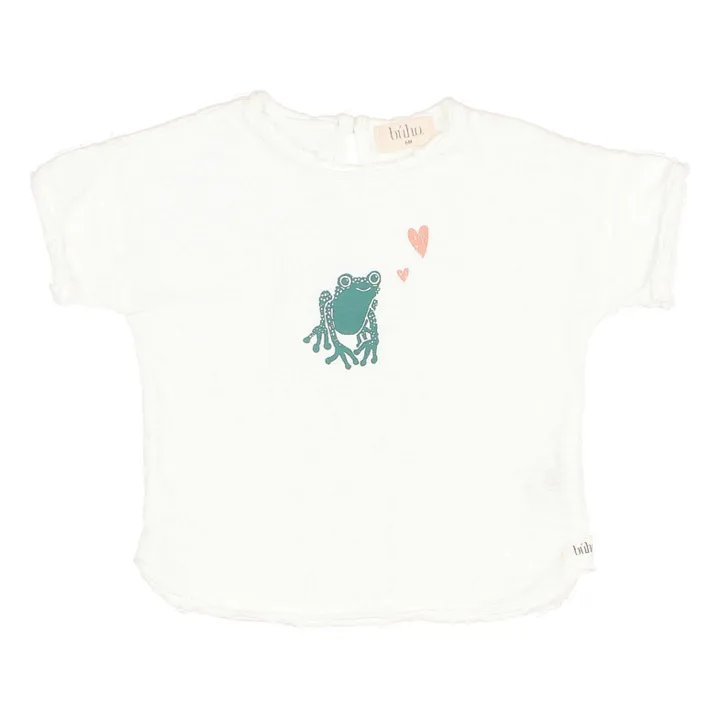 Búho T-shirt Grenouille Bébé | Blanc
