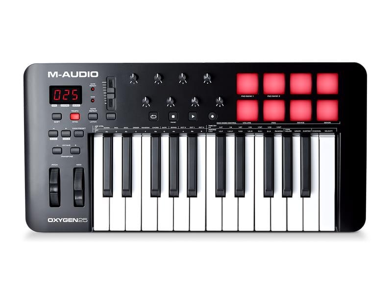 M-Audio Keyboard Controller Oxygen 25 MKV 25-Tasten USB-MIDI Controller mit Smart-Controls und Auto-Mapping