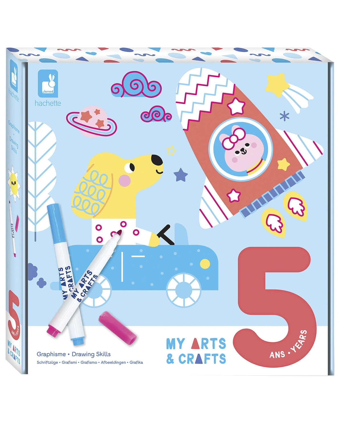 Mal-Set MY ARTS&CRAFTS - TIERE abwischbar mit Stift