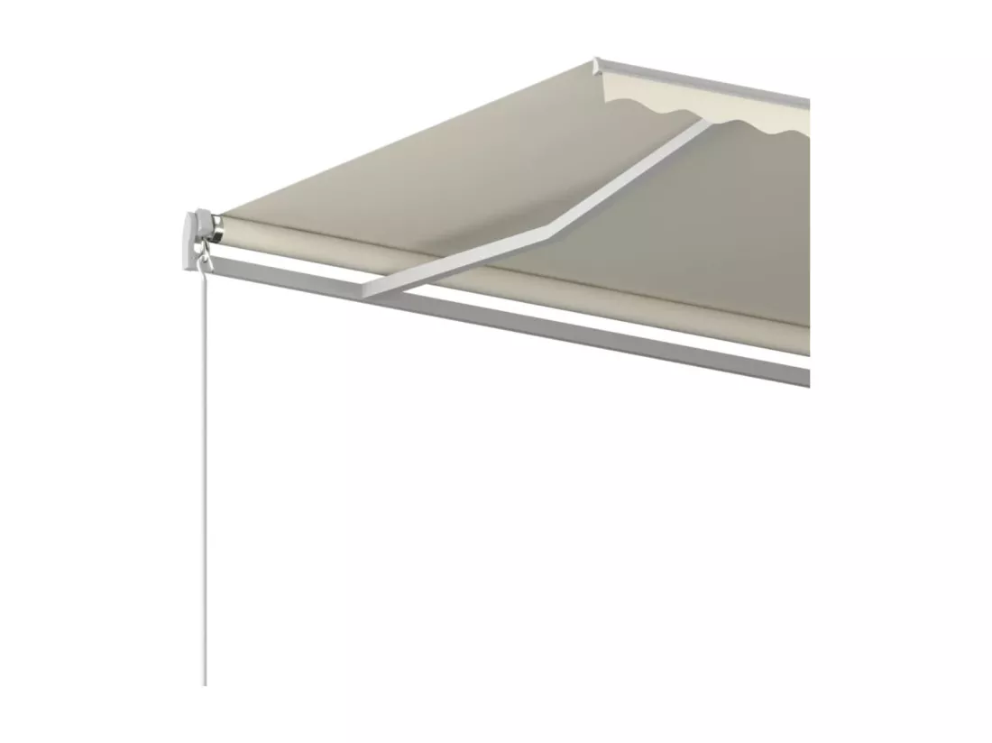 Auvent manuel rétractable 450x300 cm Crème