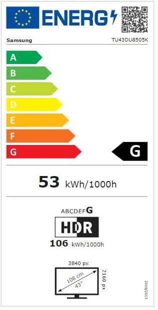 Samsung Téléviseur TU43DU8505 43