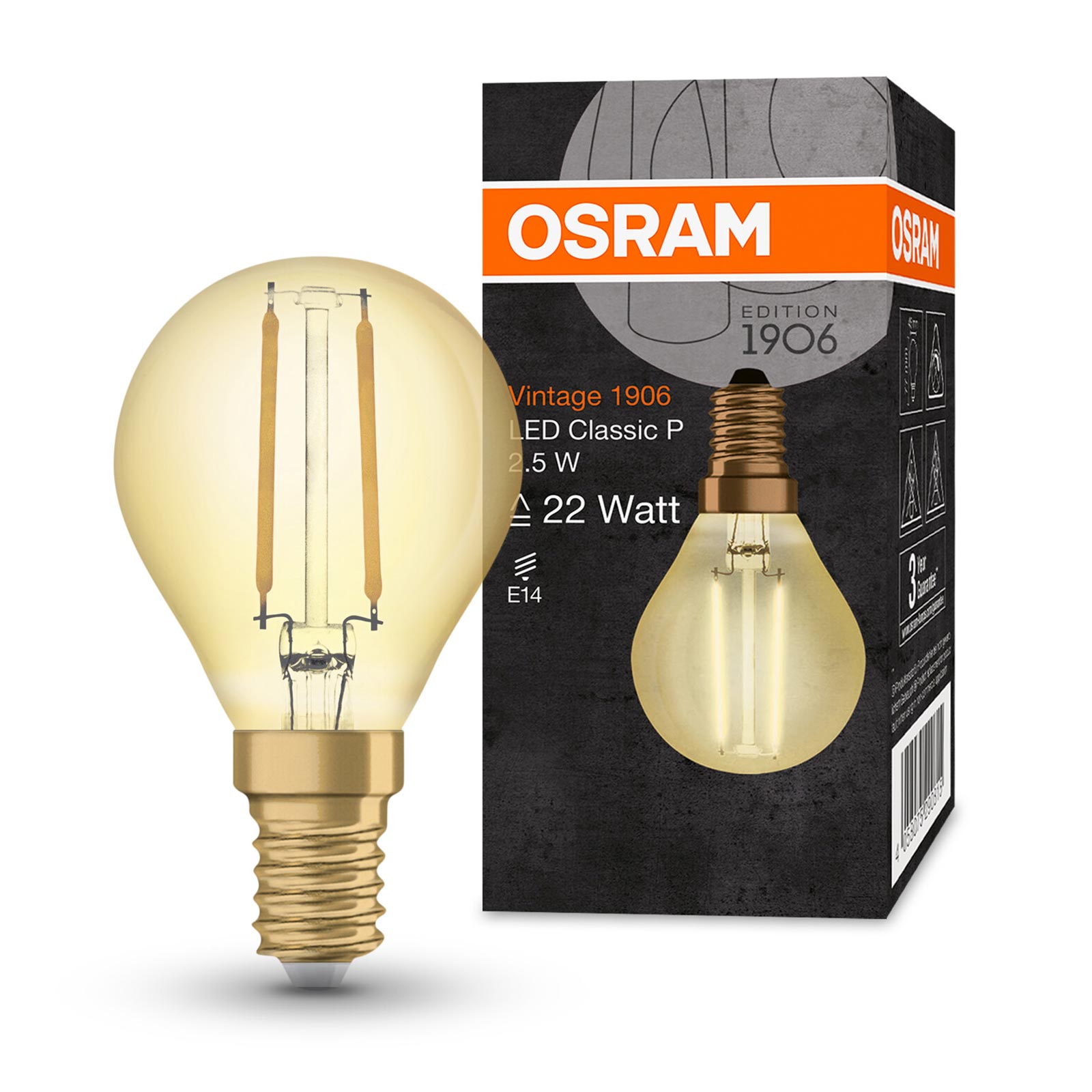 LED-Leuchtmittel 1906 CLP22 - Filament Tropfen - E14