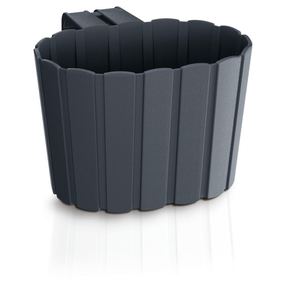 Prosperplast Muur plantenpot hangend - 29 x 21 x 13 cm - grijs