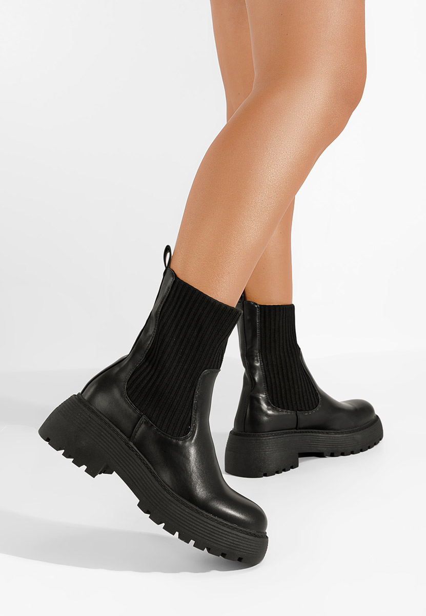Bottines femme noires Ezora