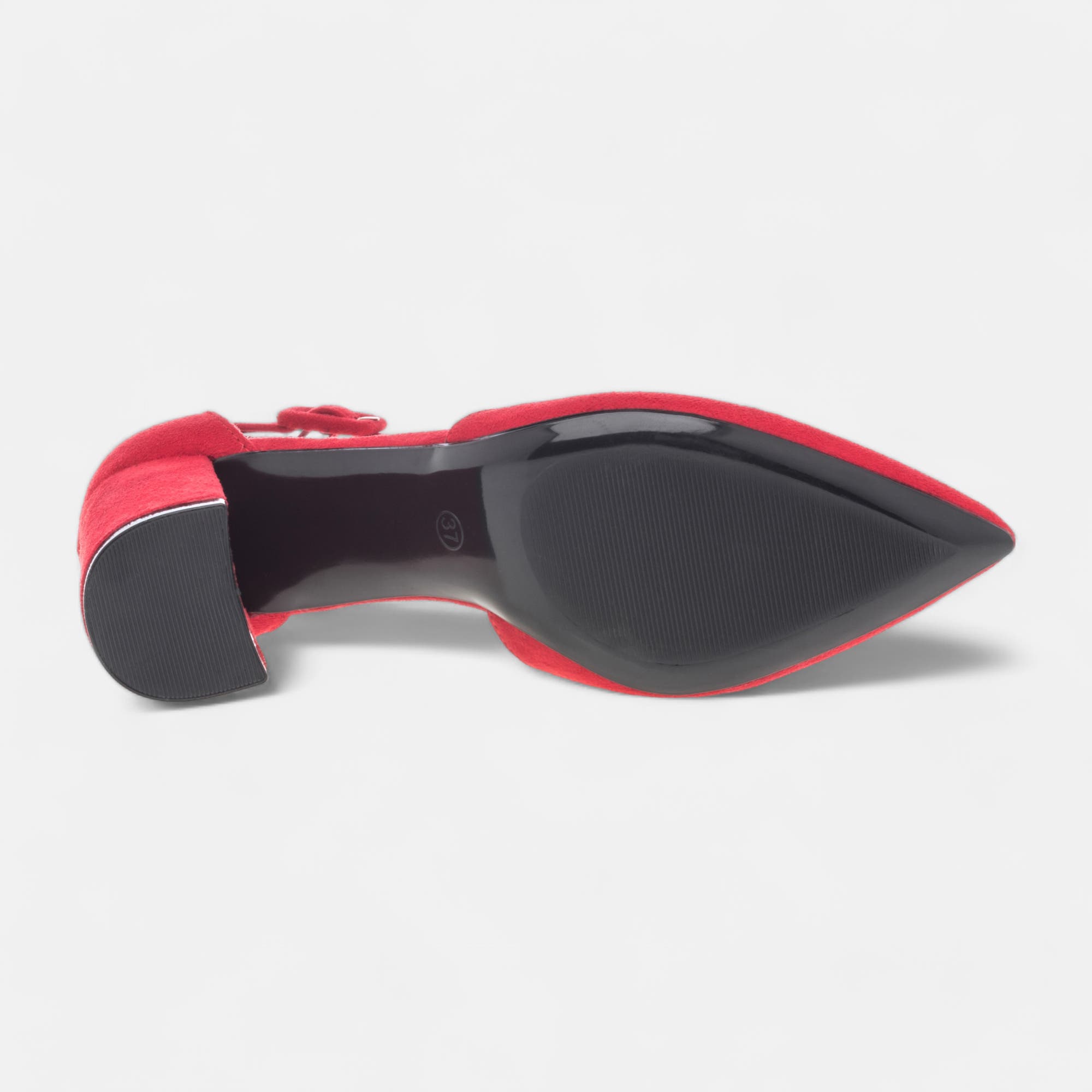Escarpins quartiers ouverts à talon Femme rouge