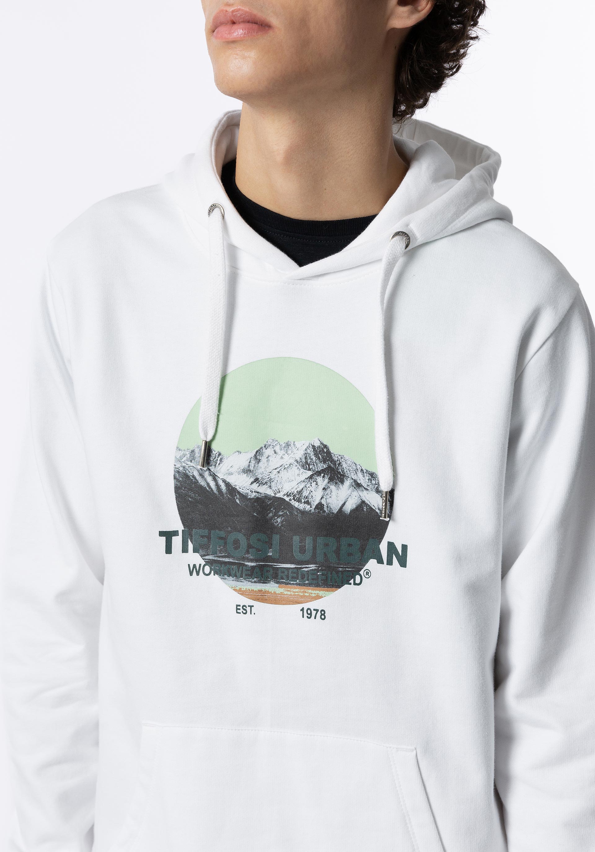 Hoodie com Estampado Frontal