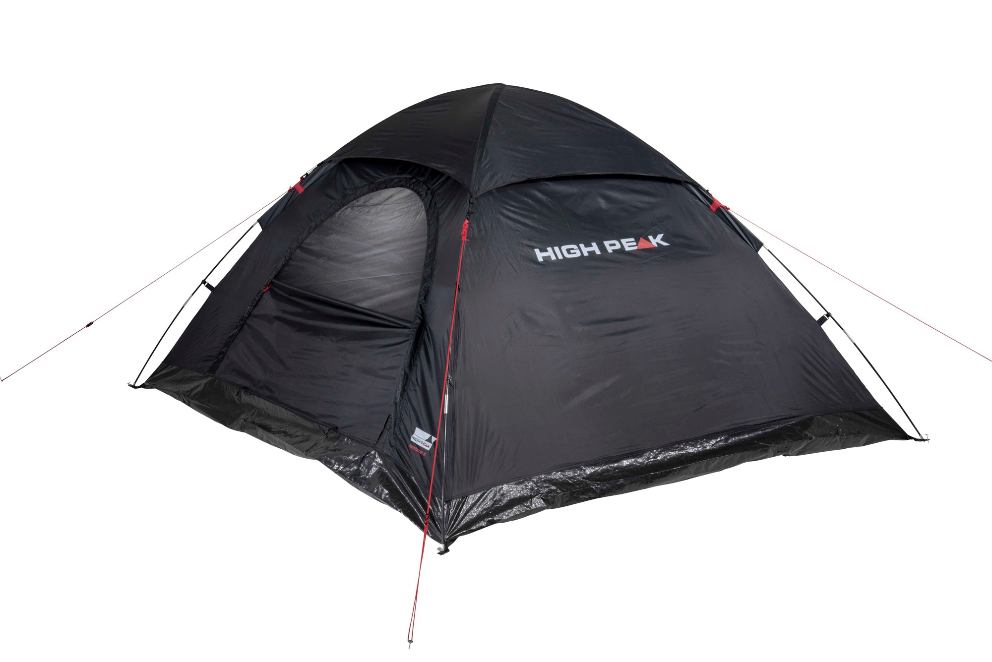 High Peak Monodome XL freistehendes Einfachdach Kuppelzelt schwarz für 4 Personen