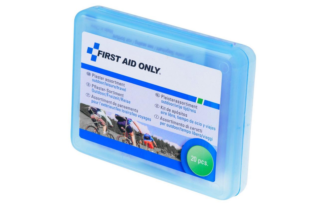 First Aid Only Outdoor Leisure Travel Plasters P-10024, pleisterset, 20 stuks