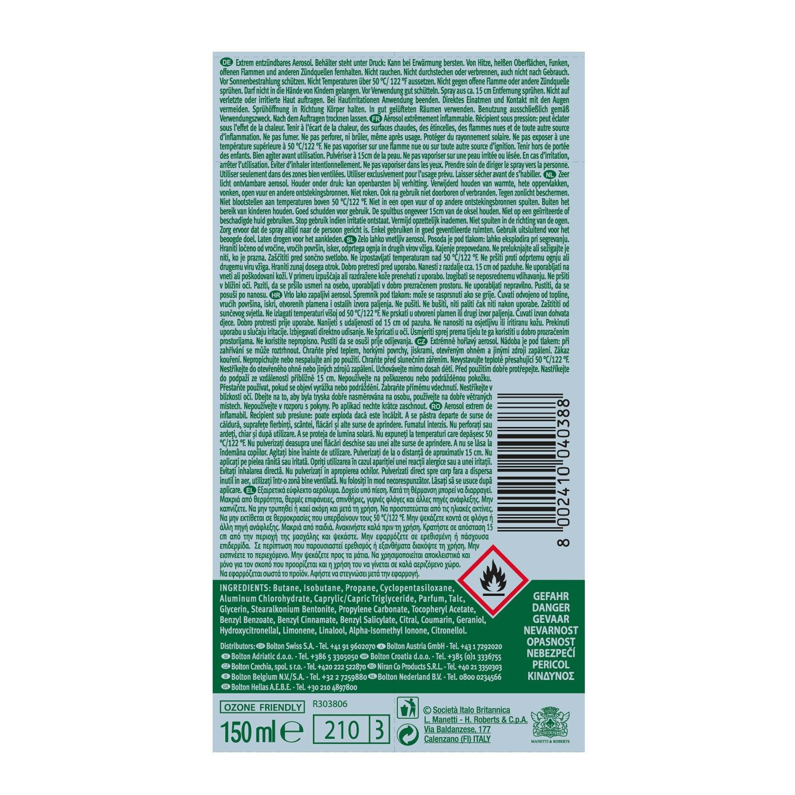 Borotalco Deospray Original