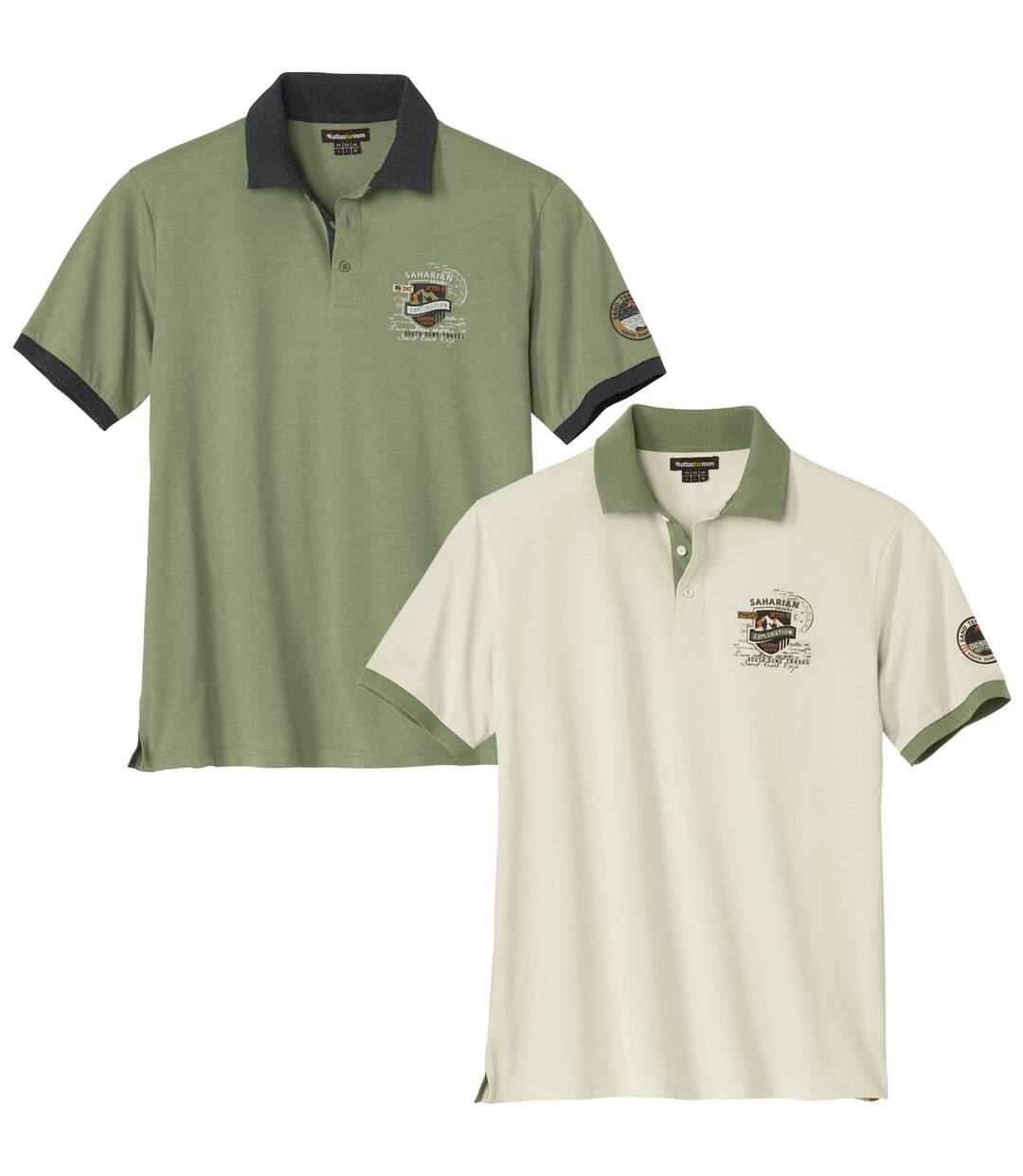 Lot de 2 Polos Saharian Désert