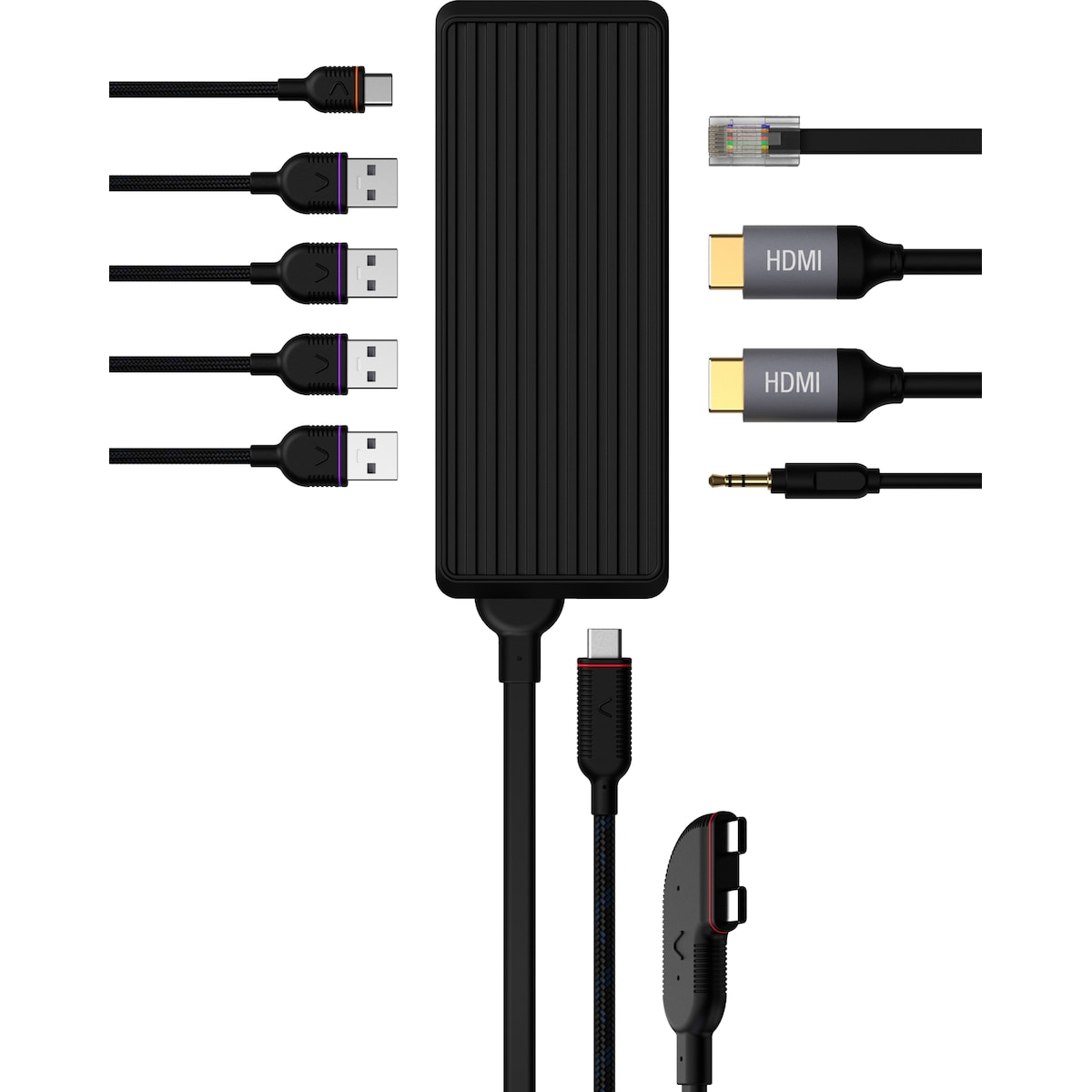 Unisynk 10 Port Dual Screen Hub adapter for Mac (sort)