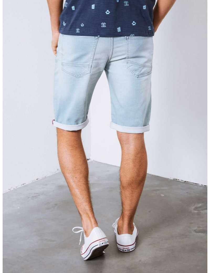 PETROL IND SHORT EN JEAN GRIS
