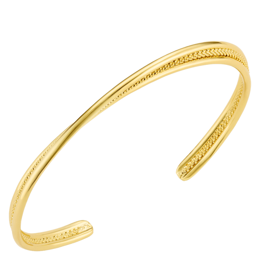 Orelia Jewellery Interlocking Textured Open Bangle