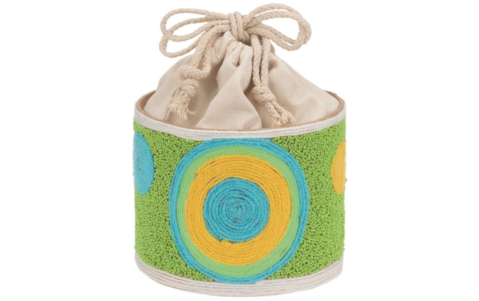 Kartoffelsack in Pappbox, 12 cm, Nature/WeissKompakter Kartoffelsack in Pappbox