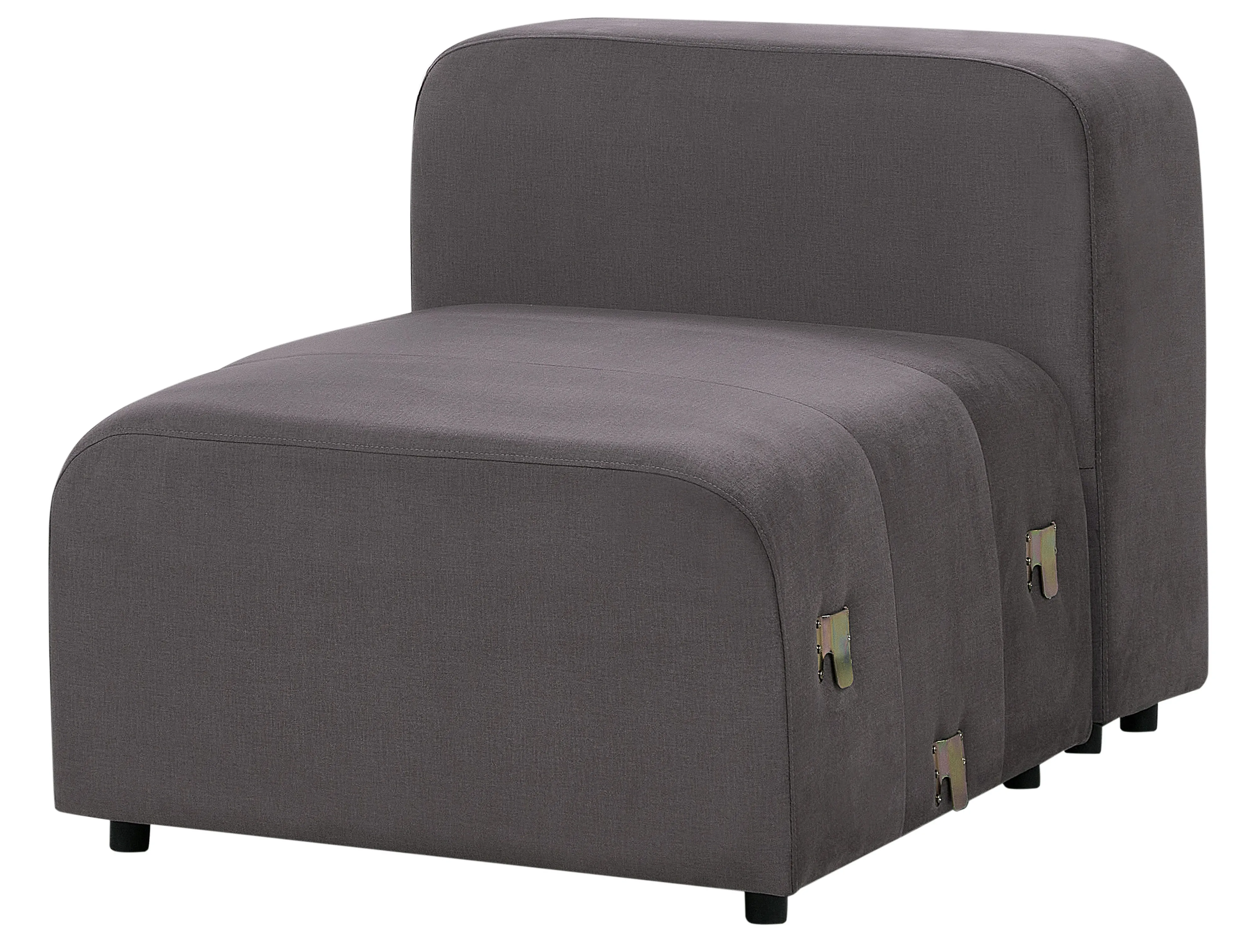 Modulaire bank 3-zits FALSTERBO Fluweel Donkergrijs