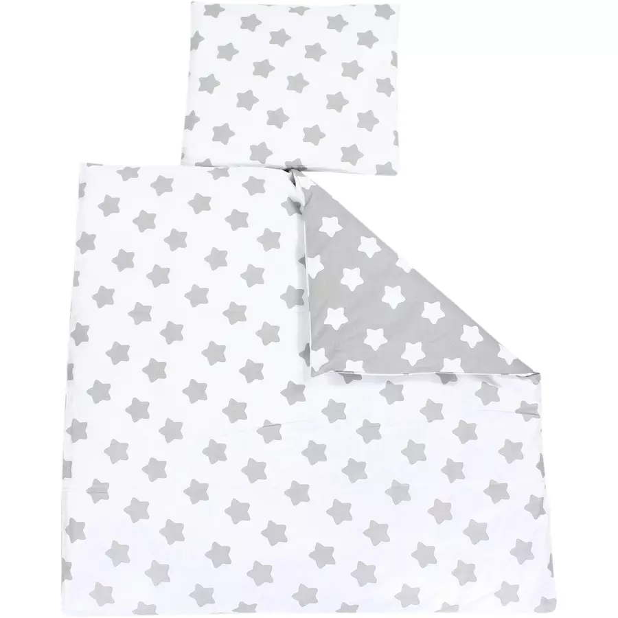 TupTam Unisex Baby Bettwäsche Wiegenset 4-teilig weiß