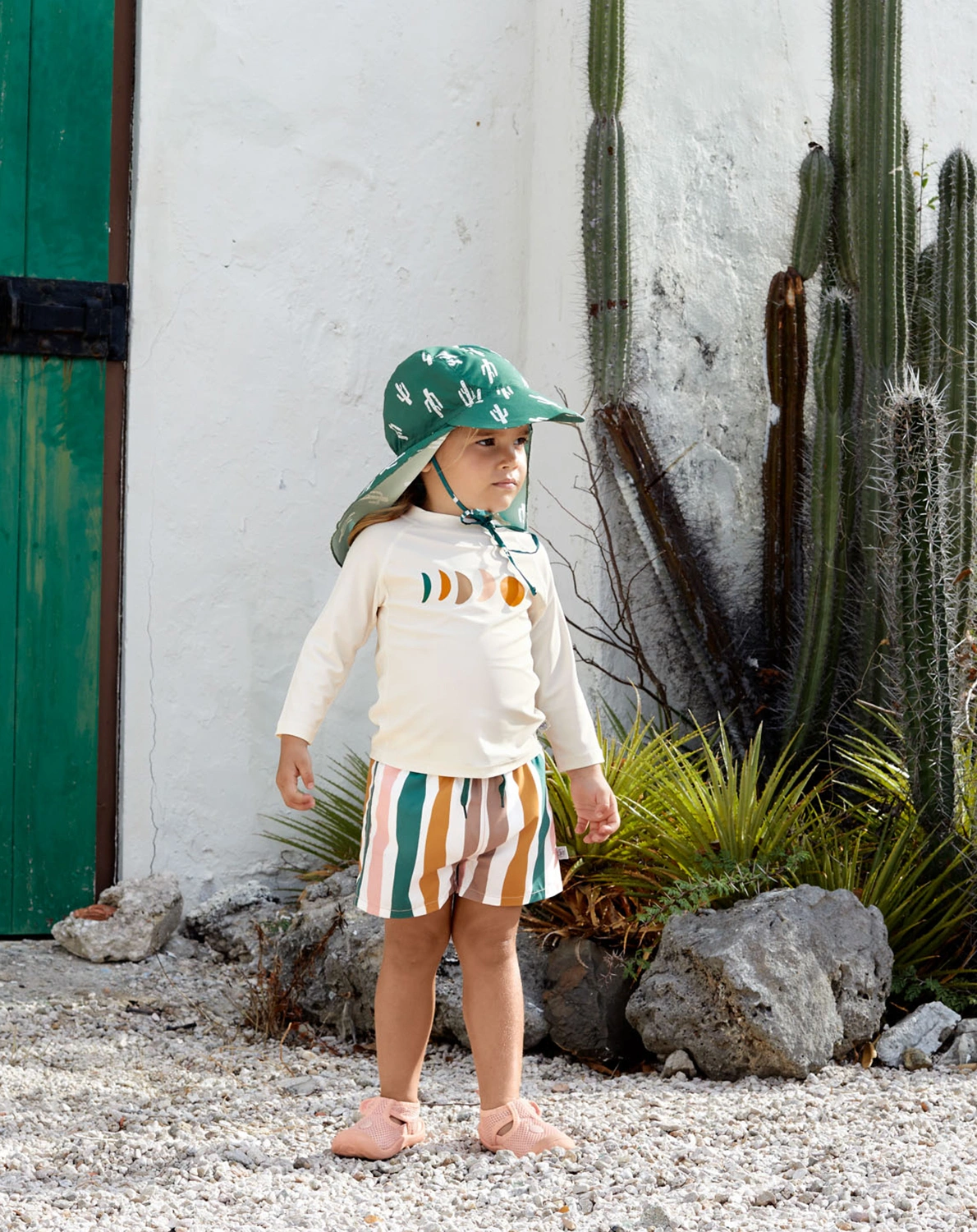 Schirmmütze CACTUS mit Nackenschutz in green
