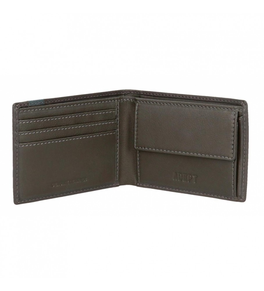 Carteira Joumma Bags Adept Max Simple Antracite - 11x8x1cm -