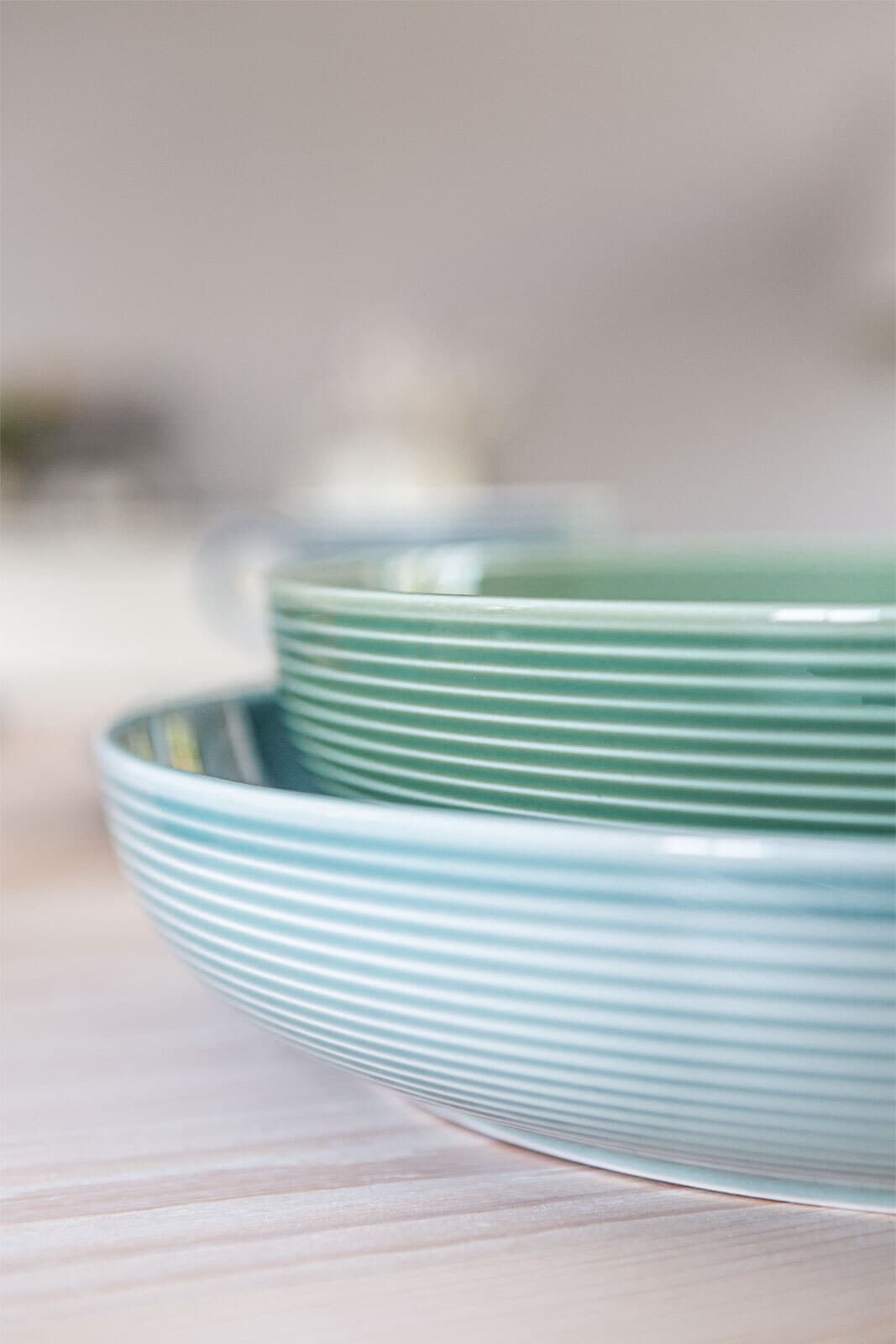 Seltmann Weiden Schale BEAT COLOR GLAZE 2er Set 20,4 cm salbeigrün
